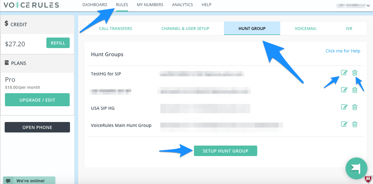 How do I setup a Hunt Group? – Customer Support Center